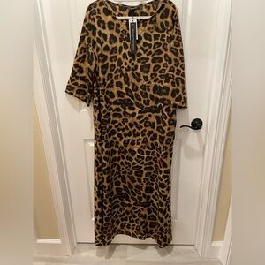 Leopard Print Maxi Dress